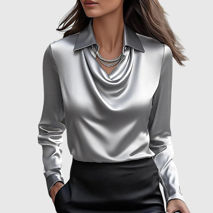 Adela – Elegáns selyemhatású blúz