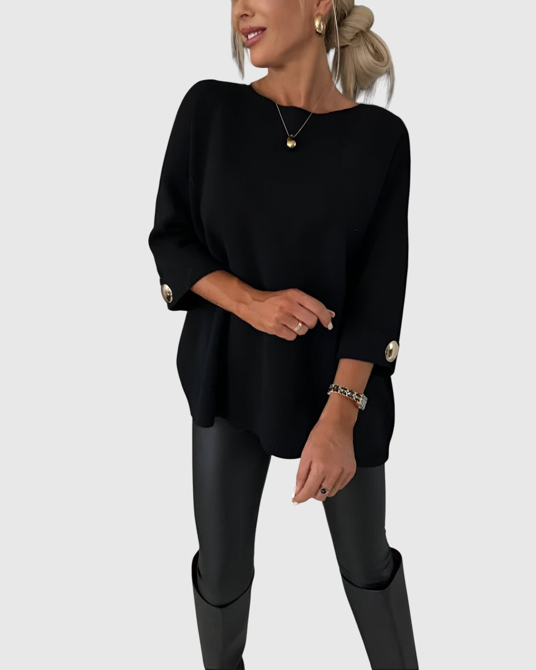 Janel - Elegáns mindennapi pulóver