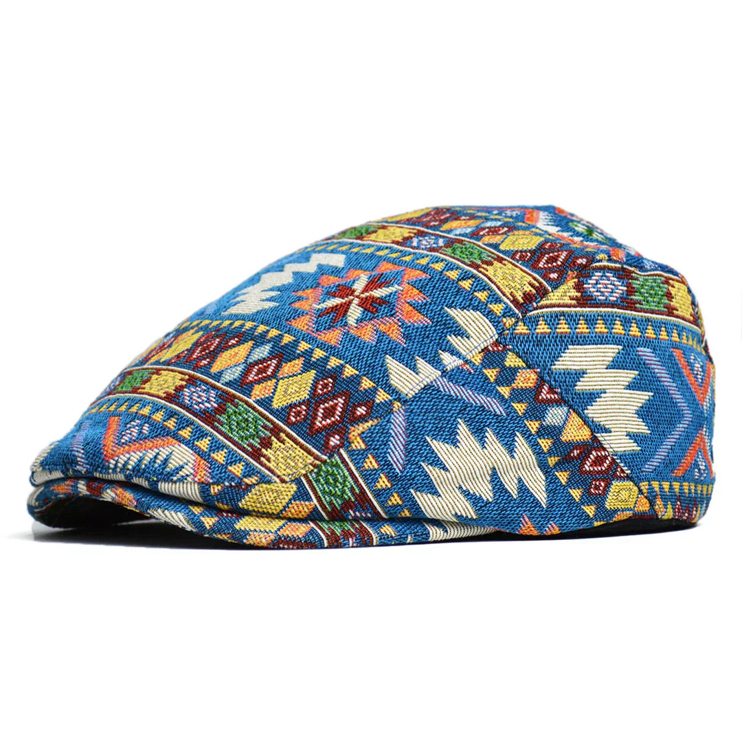 Attila - Vintage Nyomtatott Lapos Sapka