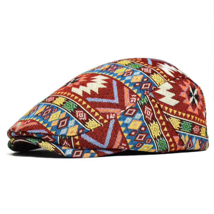 Attila - Vintage Nyomtatott Lapos Sapka