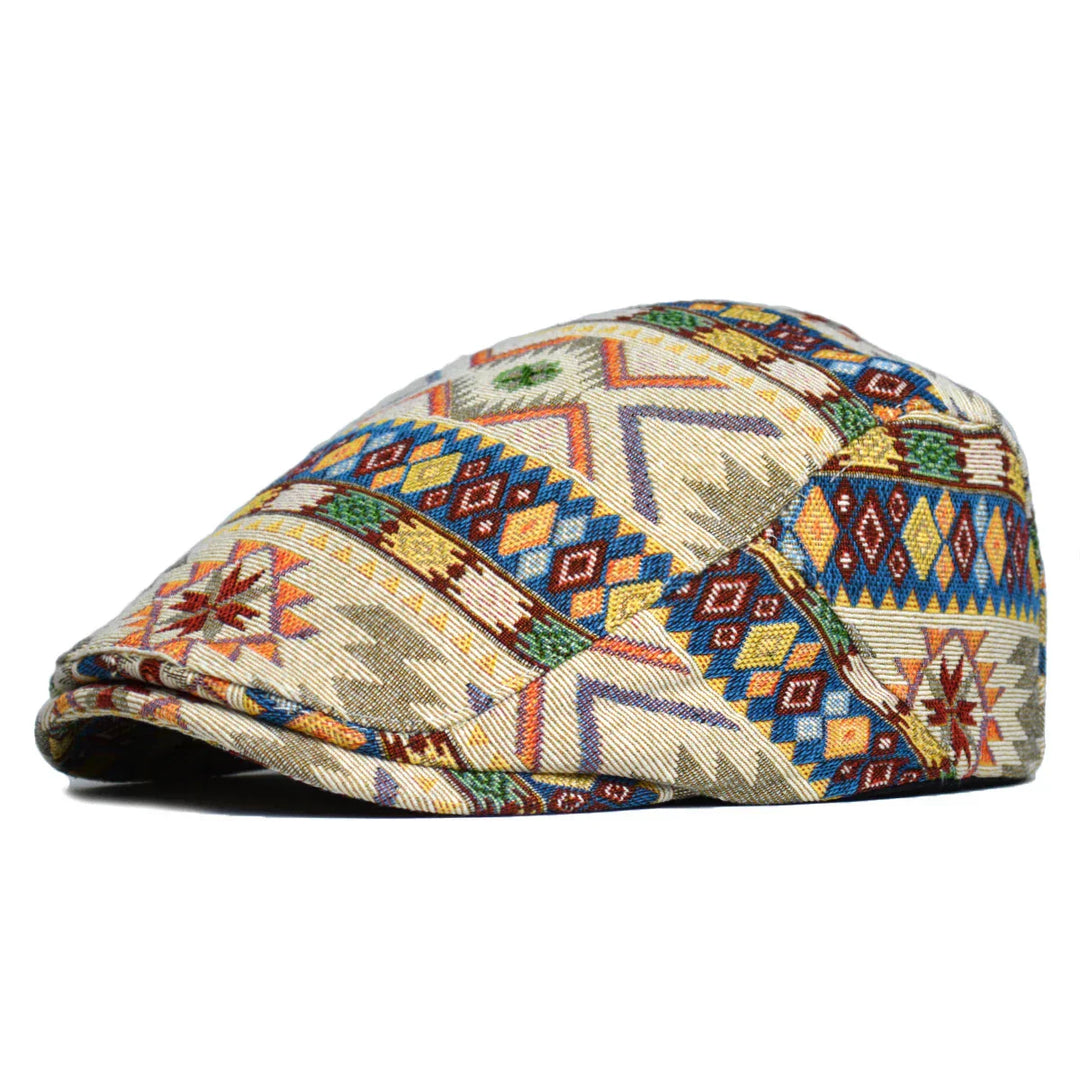 Attila - Vintage Nyomtatott Lapos Sapka