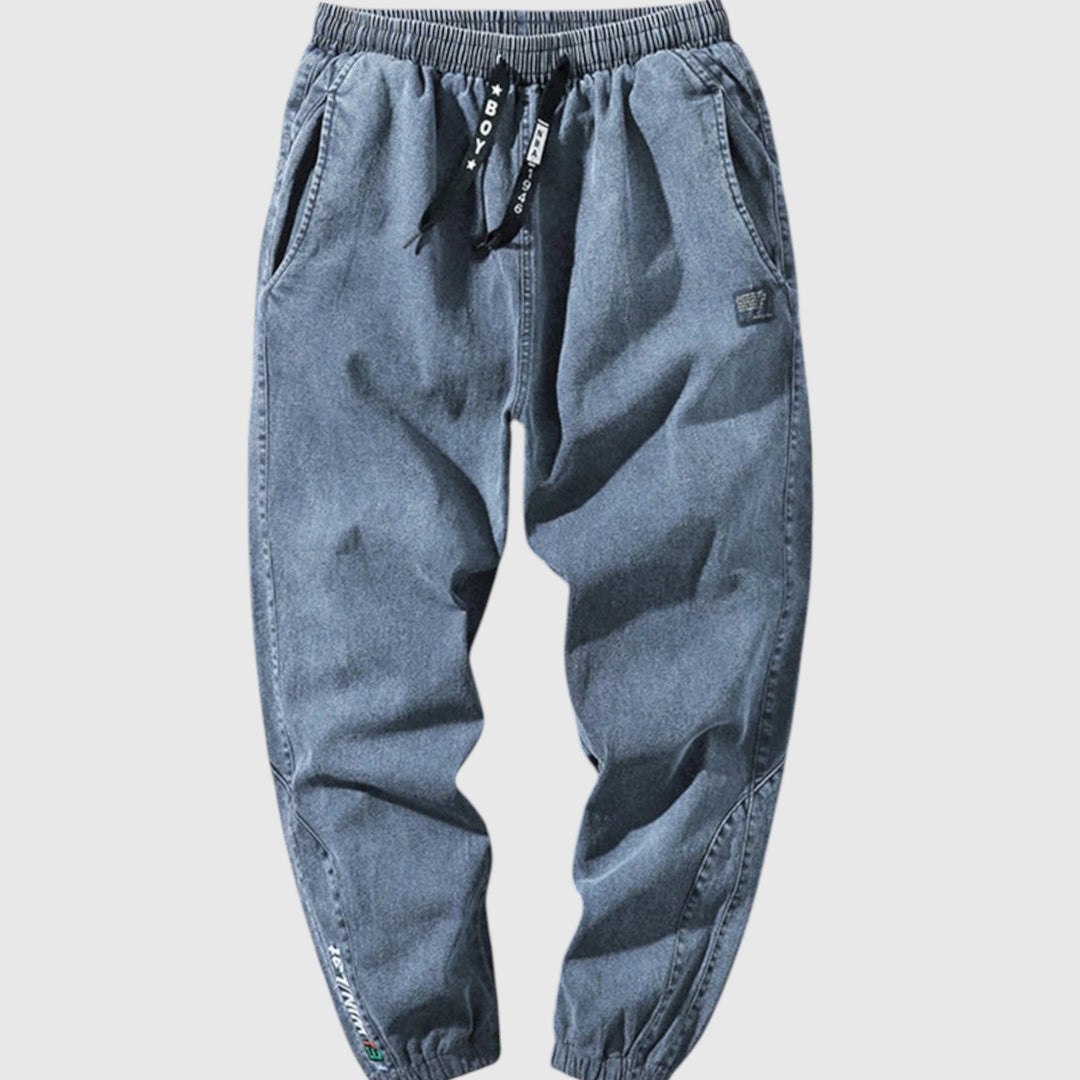 Elegáns farmer jogger nadrág